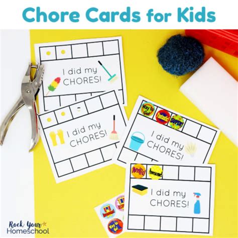 Chore Cards For Kids Chore Cards Kids Cards Printable Chore Cards