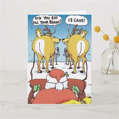 Funny Santa Christmas Greeting Card Funny Christmas