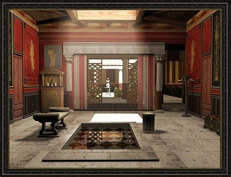 Digital Reconstruction Of A Roman Domus´s Atrium Roman House Ancient
