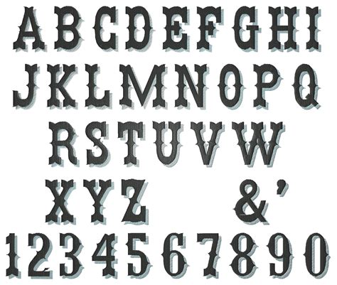 Printable Block Letters Font