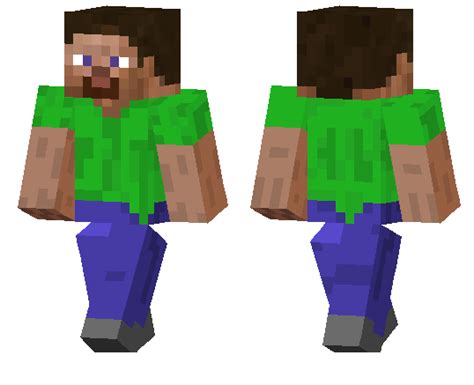 Green Shirt Steve Minecraft Pe Skins