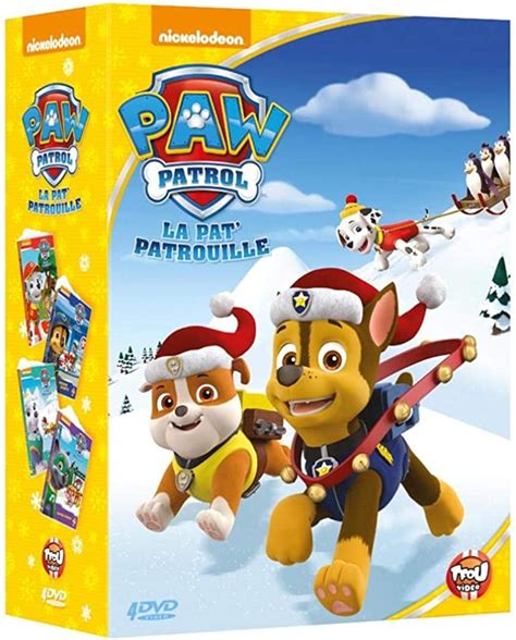 Paw Patrol La Pat Patrouille Coffret 4 Dvd Amazonca Dvd