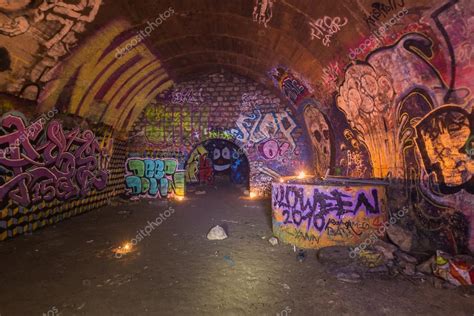 Abandoned Underground Bunker From Cold War — Stock Photo