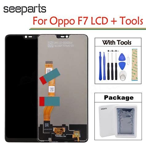 Lcd Oppo F7 Lcd Cph1819 Display Touch Screen Digitizer Assembly With