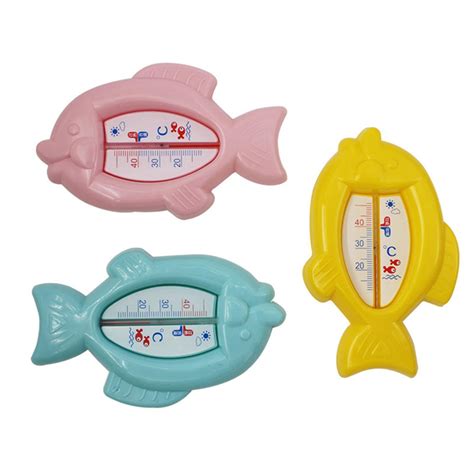 Baby Bath Thermometer Cute Fish Shape High Temperature Resistance Waterproof Bathtub Thermometer