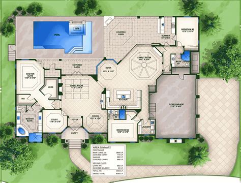 Five Bedroom Mediterranean House Plan 86000bw Architectural Designs House Plans