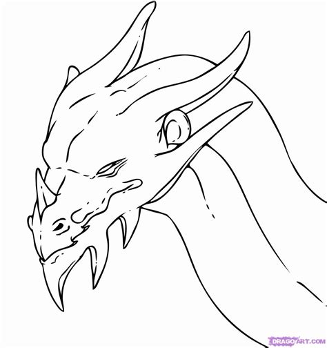 Dragon Face Coloring Page Coloring Home