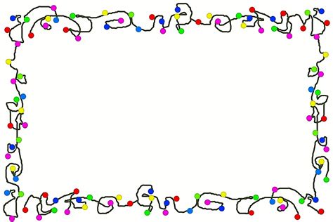 32 Vector Image Christmas Lights Border Vector