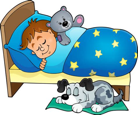 Best Sleeping Boy In Bed Illustrations Royalty Free Vector Graphics