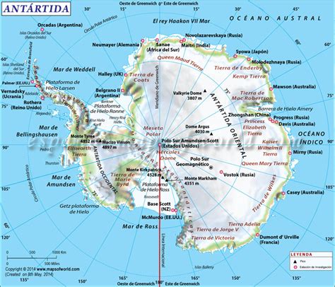 Artículos, videos, fotos y el más completo archivo de noticias de colombia y el mundo sobre antartida. Mapa de La Antartida | Mapa de Antartida