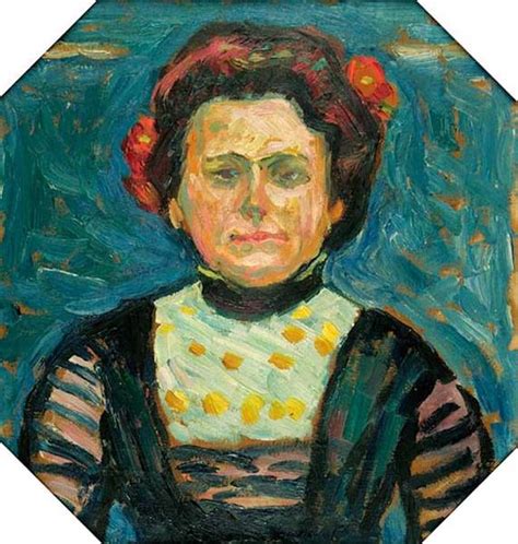 Porträt Frau Cuhrt, 1908 - Max Pechstein - WikiArt.org