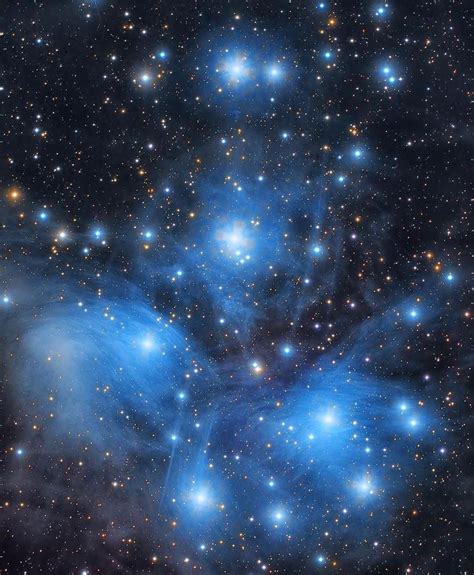 This Is Pleiades Aka Messier 45 An Open Star Cluster With Hot B Type
