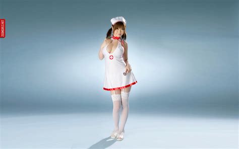 Rio Hamasaki The Sexy Busty Asian Nurse With Hot White Sox Erotic
