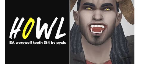 Sims 4 Werewolf Teeth Non Default Sims 4 Cc Finds Sims 4 Sims 4 Cc Eyes