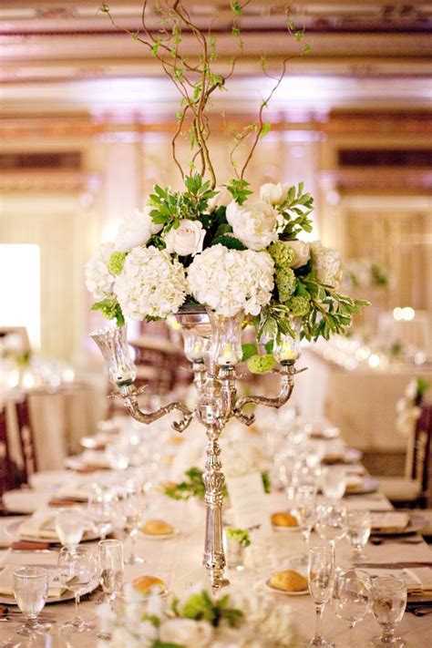 Tall White Wedding Centerpiece1 Wedding Head Tables And