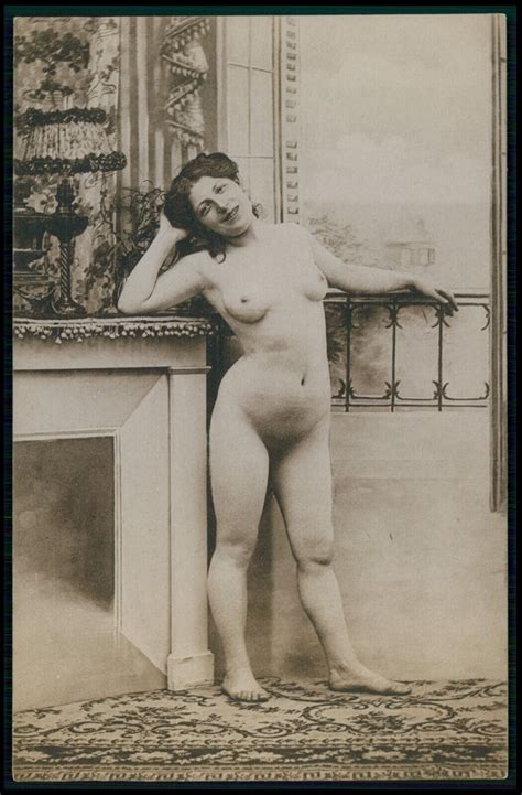 fireplace and full nude woman original old 1910s french photogravure postcard ebay