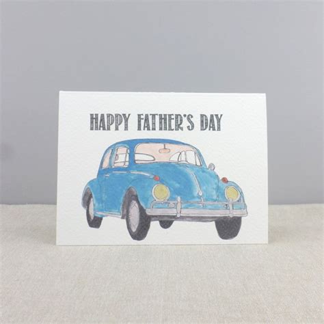 Whether he's just commuting to and from work everyday or building a the best part about this gift? Father's Day Card. Daddy Gifts for Vintage Car enthusiasts
