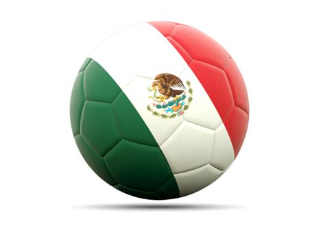 Football Icon Illustration Of Flag Of Mexico