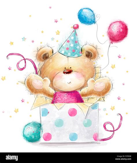 Happy Birthday Cute Teddy Bear Ubicaciondepersonascdmxgobmx