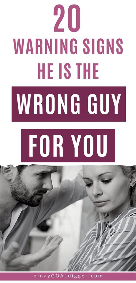 20 warning signs that you re dating the wrong man dating relationship relationship advice