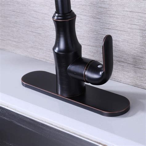 First, pour 1 tablespoon of salt in a bowl and add 3 to keep the brush saturated during cleaning the oil rubbed bronze kitchen faucet process, dip the brush back into the cleaning solution. KES Stainless Steel 10-Inch Bathroom Kitchen Sink Faucet ...