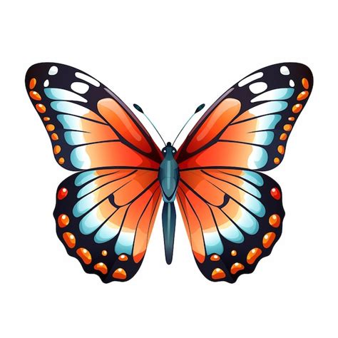 Premium Ai Image Butterfly On White Delicate Perfection