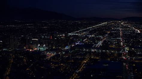6k Stock Footage Aerial Video Wide Orbit Of Salt Lake Temple And
