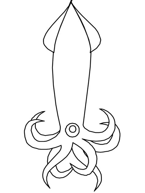 printable ocean squid animals coloring pages coloringpagebookcom