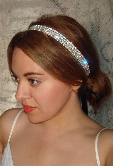 Rhinestone Headband Bridal Headpiece Bridal Headband Hair