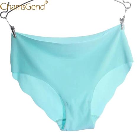 chamsgend intimates sexy underwear women hot solid comfortable invisible seamless briefs panties