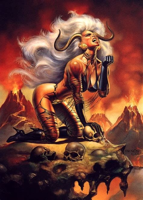 Lady Demon By Boris Vallejo Fantasy Art Village