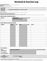 Fitness Workout Log Sheets Images