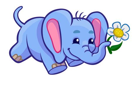 Baby Elephant Clip Art Zoo Jungle Animals Clipart In Happy Elephant