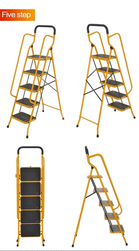 Safety 5 Step Steel Ladders With Handrail Buy Step Ladderagility