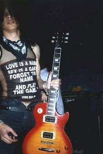 love is a name sex is a game forget the name and play the game as worn by slash