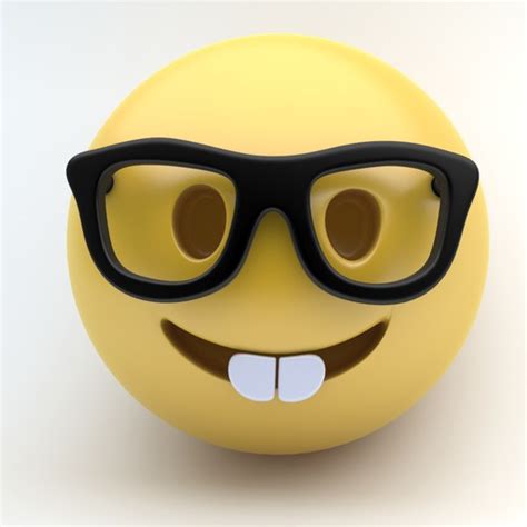 Nerd Face Emoji Clever Emoticon With Geek Or Ubicaciondepersonas Cdmx Gob Mx