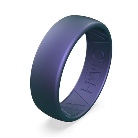 My Halo Ring Fantasy Blue Metallic Silicone Ring Myhaloring