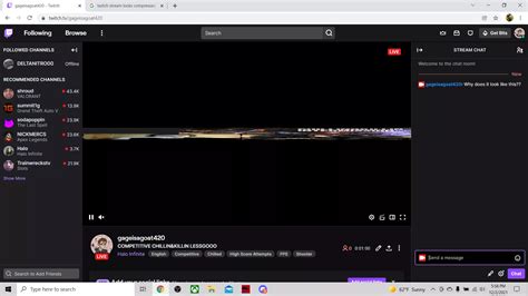 Streaming With Obs And Restream Io Stream Looks Like This Tf Did I Do