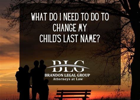 Changing Your Childs Last Name As A Result Of Divorce