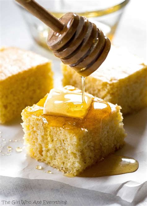 The Best Sweet Cornbread - The Girl Who Ate Everything