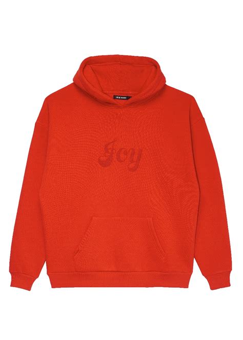 joy red oversized hoodie