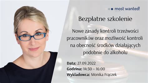 Zapis na bezpłatny webinar Most Wanted Sp z o o