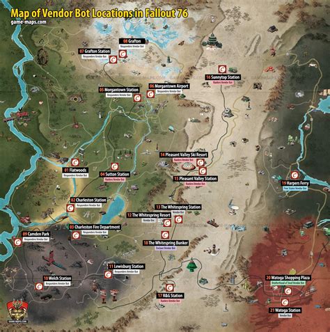 Fallout 76 Vendor Locations Map Big Bus Tour Map