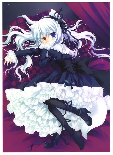 Anime Art Gothic Lolita Silver Hair Petticoat Ruffles