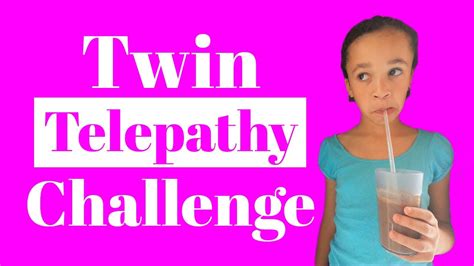 The Twin Telepathy Milkshake Challenge Youtube