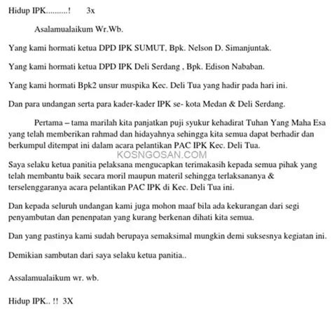 Kumpulan Contoh Kata Sambutan Ketua Panitia Acara Pernikahan Tukaffe