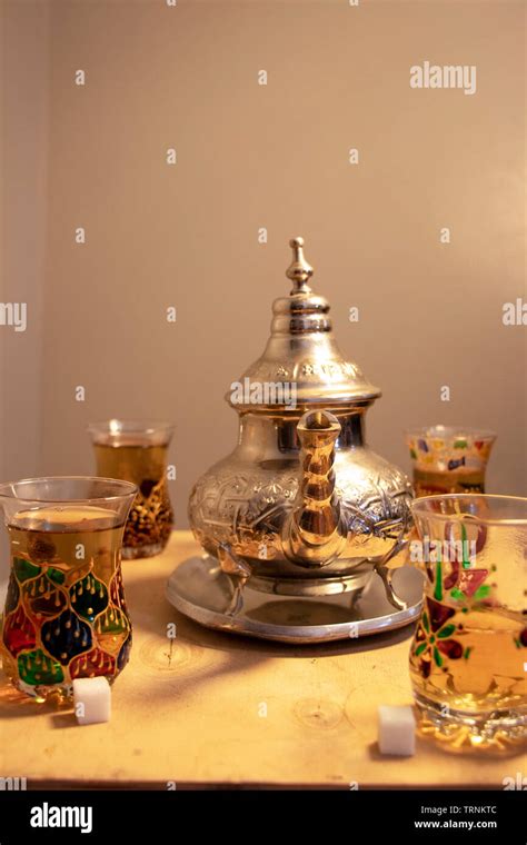 Moroccan Tea Set Stock Photo Alamy