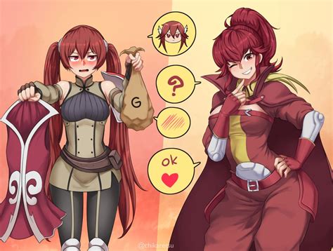 Anna Cordelia And Severa Fire Emblem And 1 More Drawn By Chikaretsu