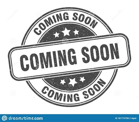 Coming Soon Stamp Coming Soon Round Grunge Sign Stock Vector