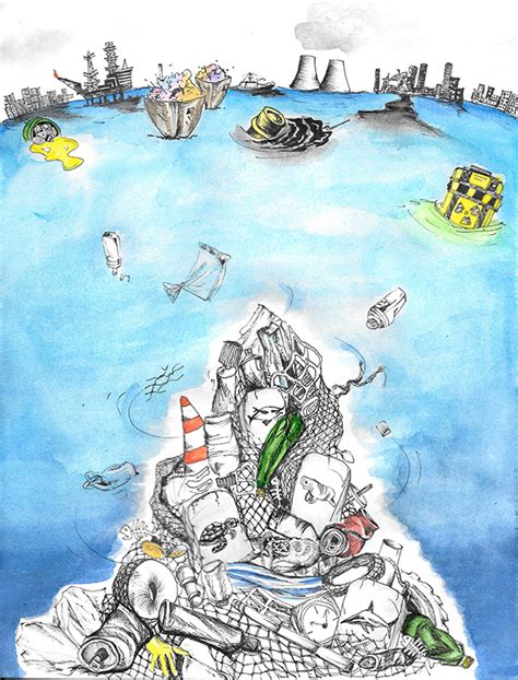 Ocean Pollution Awareness Poster Ria Rajan